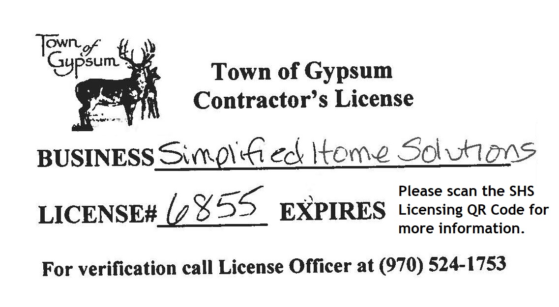 Town of Gypsum - Contractor License 